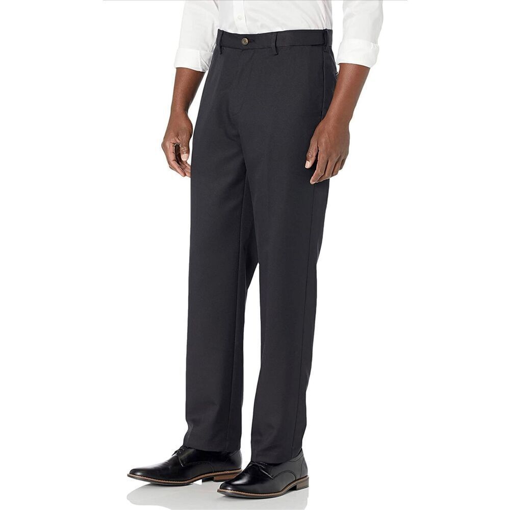 Amazon Essentials Men's Classic-Fit Flat-Front Dress Pants 36/28